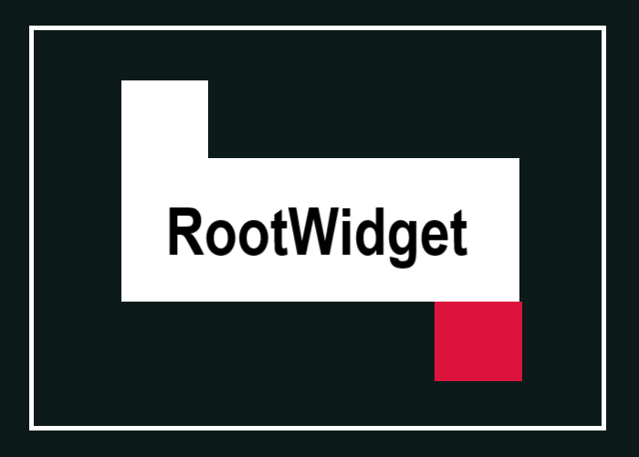 RootWidgetを表す画像